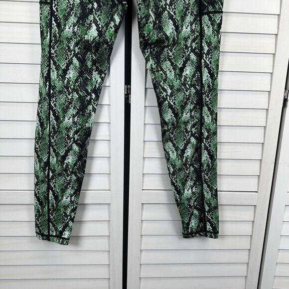 CVG Constantly Varied Gear Leggings Full Length Green Venom Snake Print Size L - Picture 7 of 9